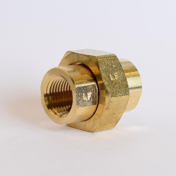Atc ATC 1/2 in. FPT X 1/2 in. D FPT Yellow Brass Union 6JC126310701013 - main
